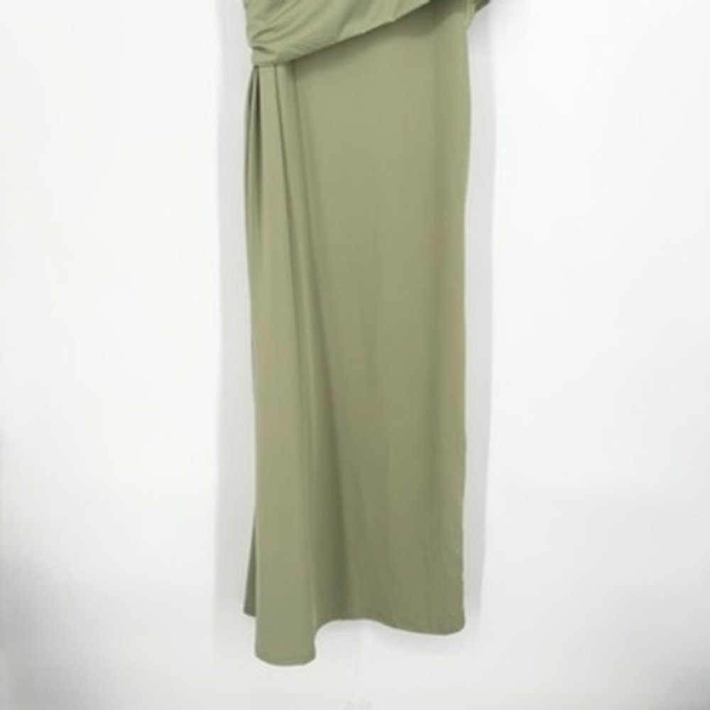 NWT Peppermayo Anette Maxi Dress Sage Green Strapless Gold Detail Cutout Gown 10 - Picture 11 of 16
